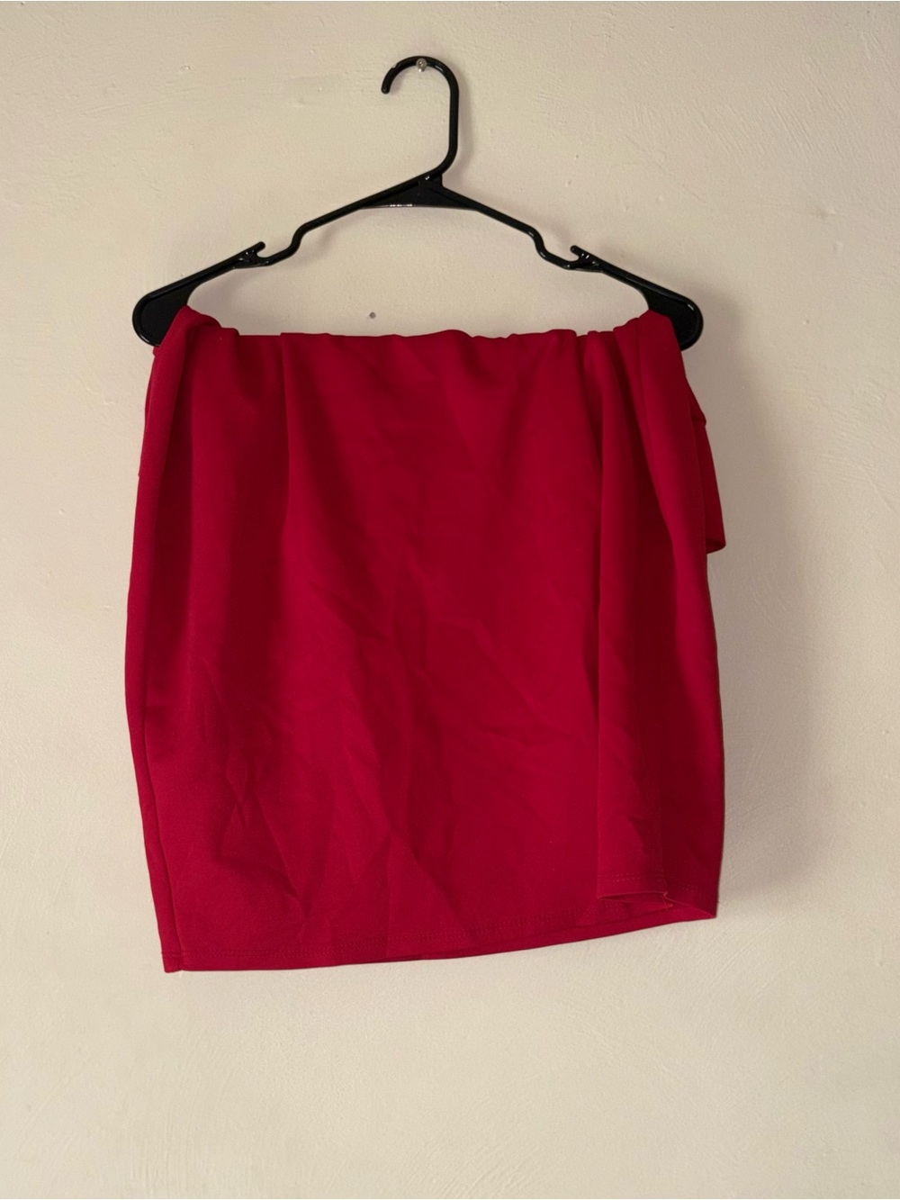 Source Unknown Red Mini Skirt